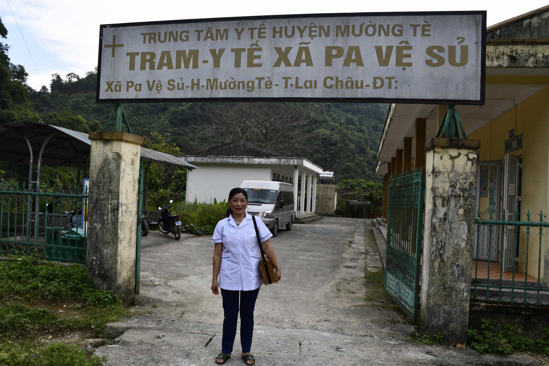 Commune Health Worker Vang Thi Hac at her health station in Pa Ve’ Su’, Lai Chau Province, Viet Nam. Photo: ARHC