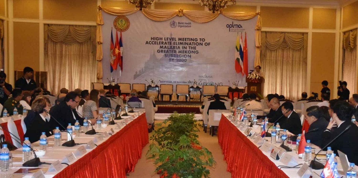 The meeting of the senior officials of the Malaria Elimination in Greater Mekong Sub-region (GMS) by 2030 was held in Nay Pyi Taw. Photo: UNOPS