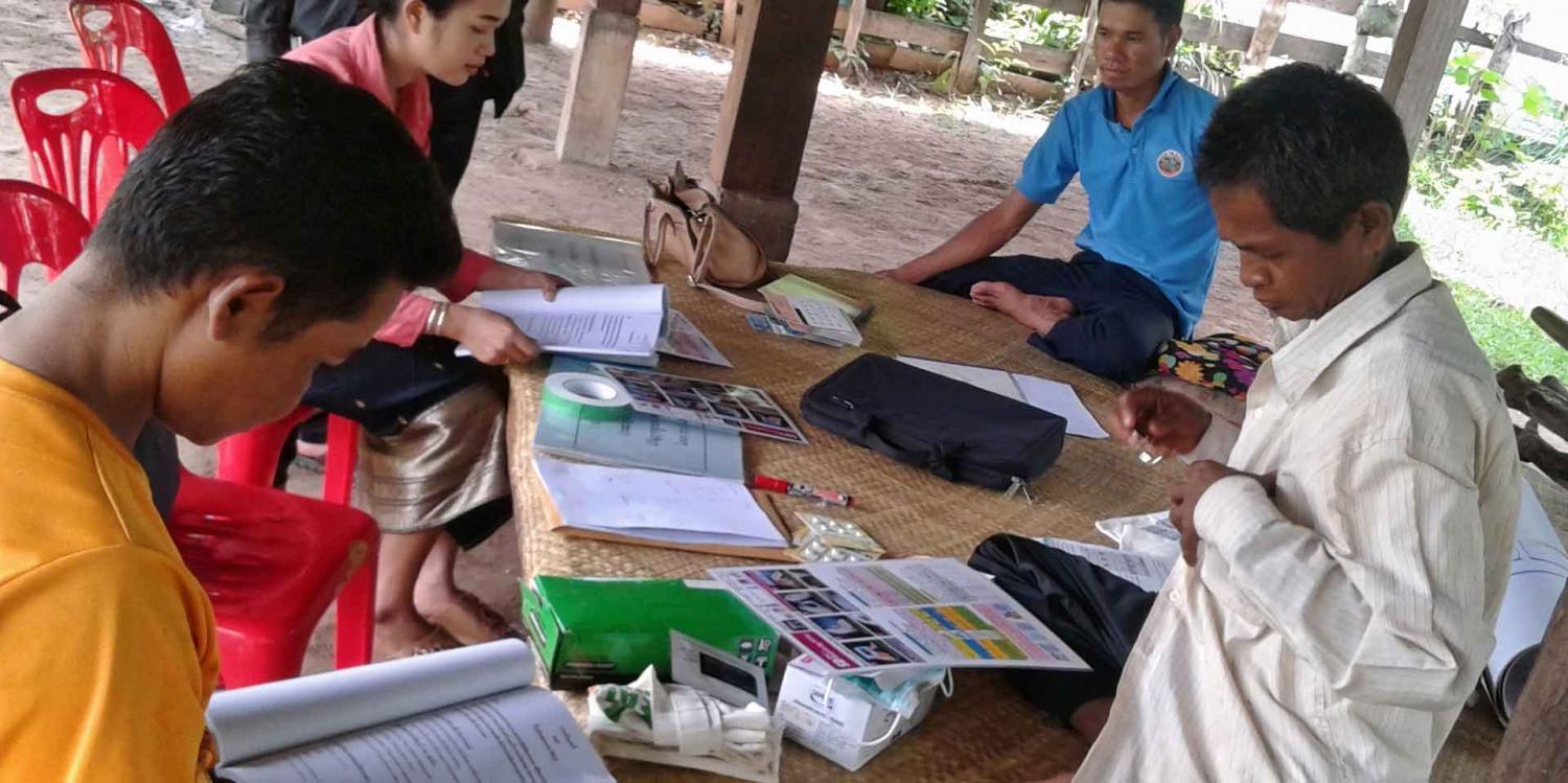 HPA malaria post workers in Laos provide counselling along with malaria treatment to patients. Photo: HPA