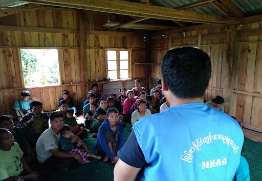 MHAA staff conducting a health education session in Kanpetlet township, Chin State. Photo: MHAA