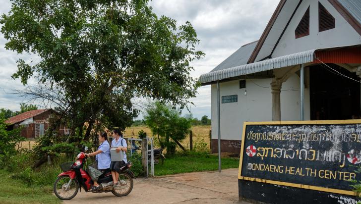 Nurses of Donedeng Health Center in Champasak Province conducting community outreach. Photo: BART VERWEIJ