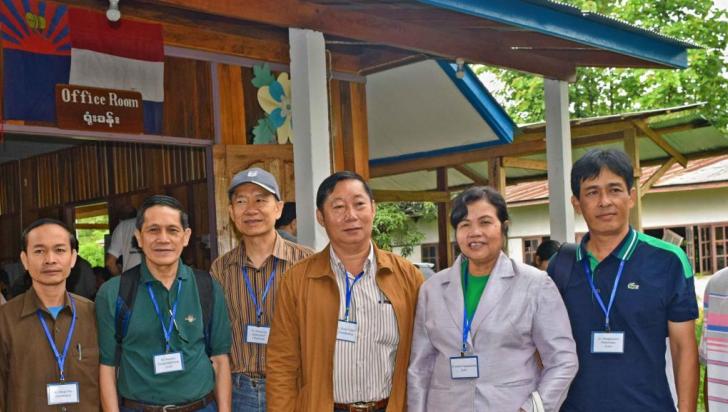 RAI2E partners at Malaria Elimination Task Force (METF) of Shoklo Malaria Research Unit (SMRU) in Kayin State, Myanmar.  Photo: UNOPS